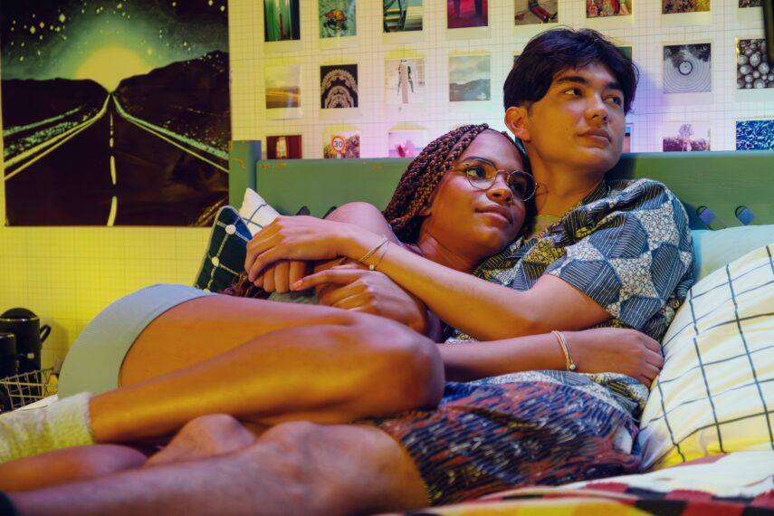 William Gao and Yasmin Finney as Tao and Elle in 'Heartstopper' Season 3