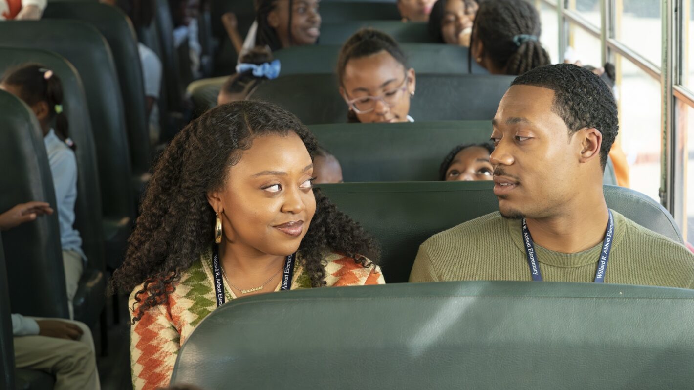 Quinta Brunson and Tyler James Williams in 'Abbott Elementary'