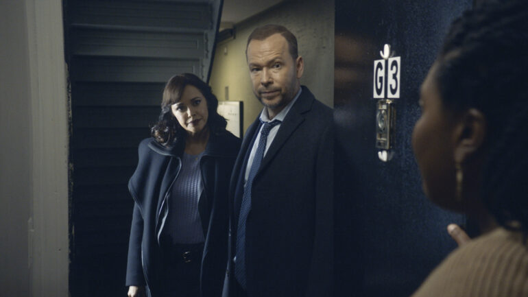 Donnie Wahlberg as Danny Reagan and Marisa Ramirez as Maria Baez on ‘Blue Bloods’