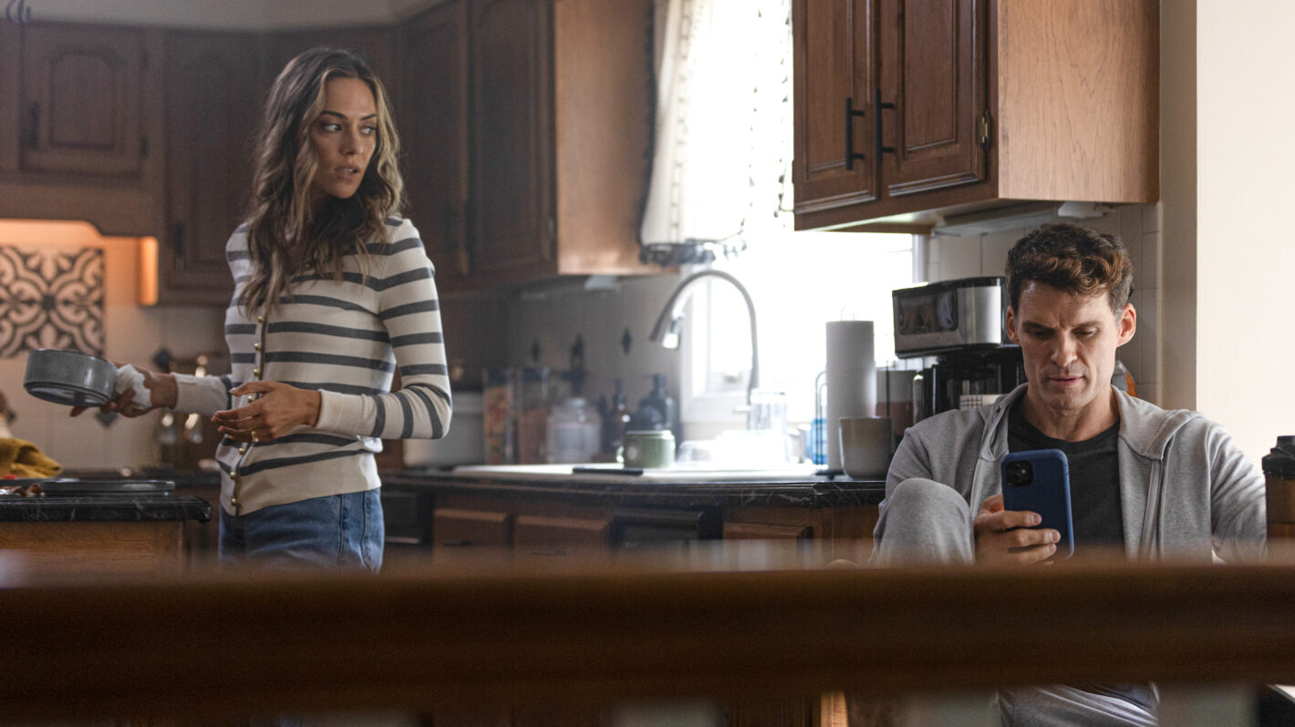 Jana Kramer and Austin Nichols in 'Gaslit By My Husband'