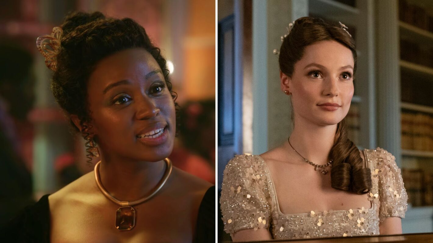 Masali Baduza and Hannah Dodd in 'Bridgerton' Season 3