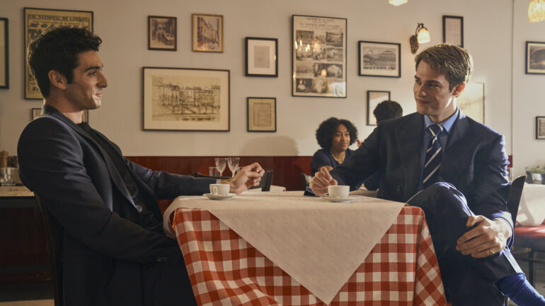 Nicholas Galitzine and Taylor Zakhar Perez in 'Red, White & Royal Blue'
