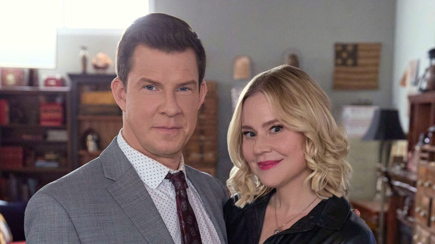 Eric Mabius and Kristin Booth in 'Signed, Sealed, Delivered: A Tale of Three Letters'