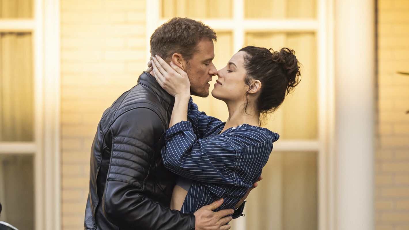 Sam Heughan and Jessica De Gouw in 'The Couple Next Door'