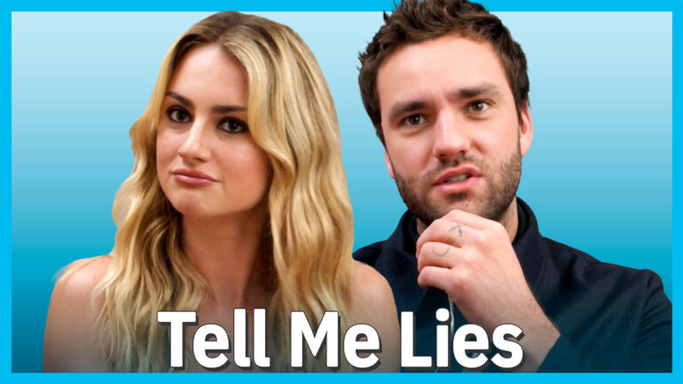 Grace Van Patten and Jackson White promoting 'Tell Me Lies'