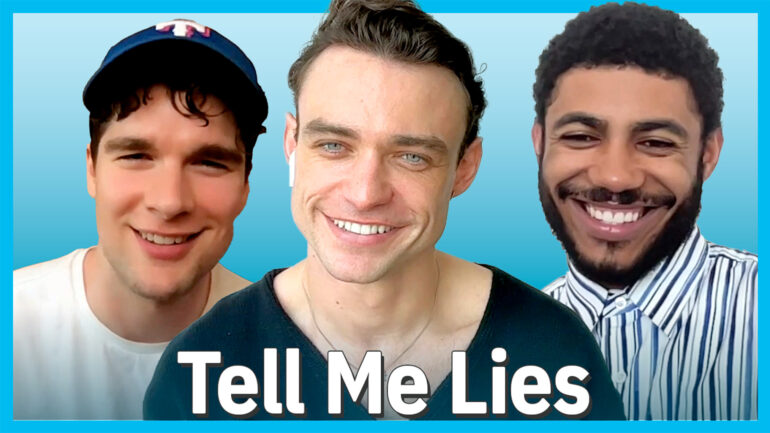 Spencer House, Thomas Doherty, and Branden Cook of 'Tell Me Lies'